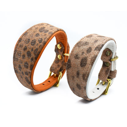 STEINBEIßER Halsband | Einzigartiges Fischleder-Halsband für Windhunde