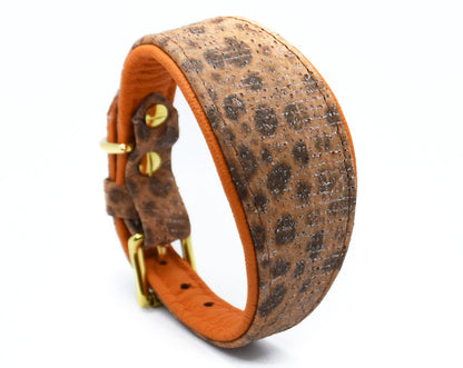 STEINBEIßER Halsband | Einzigartiges Fischleder-Halsband für Windhunde