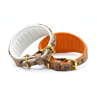 STEINBEIßER Halsband | Einzigartiges Fischleder-Halsband für Windhunde