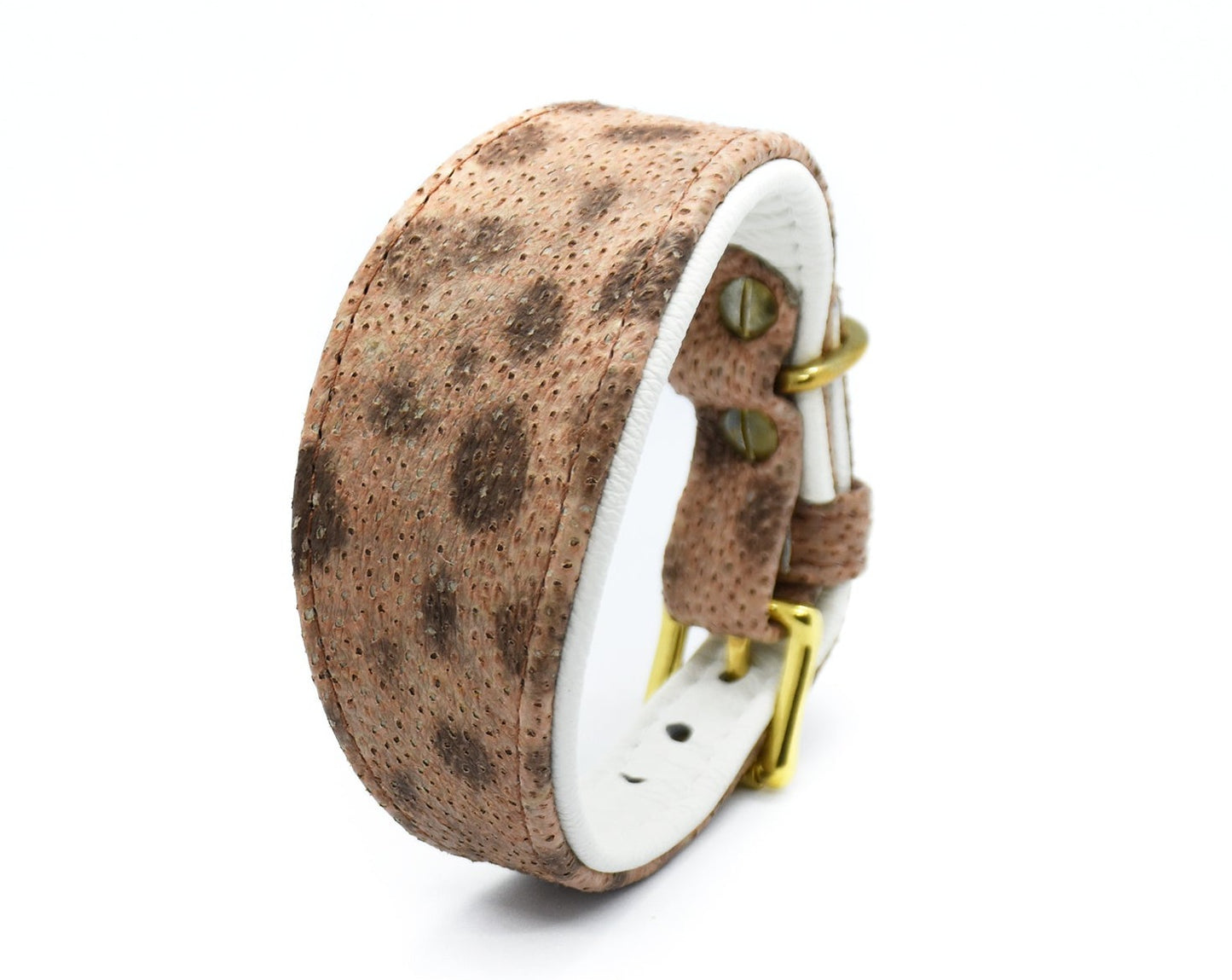 STEINBEIßER Halsband | Einzigartiges Fischleder-Halsband für Windhunde