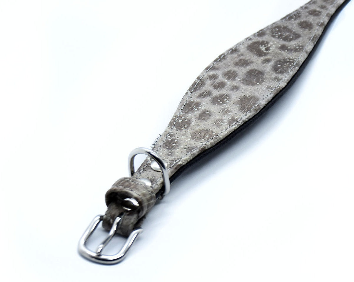 STEINBEIßER Halsband | Einzigartiges Fischleder-Halsband für Windhunde