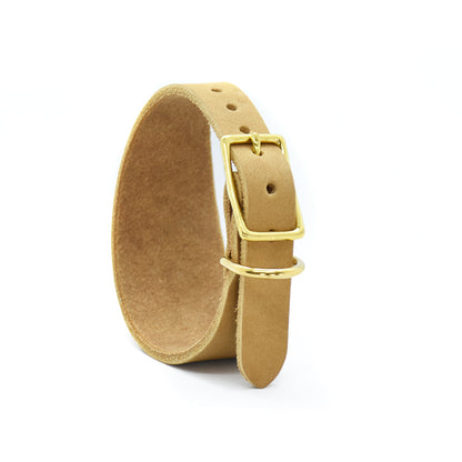 Breite Form des Fettlederhalsbands für Windhundhals