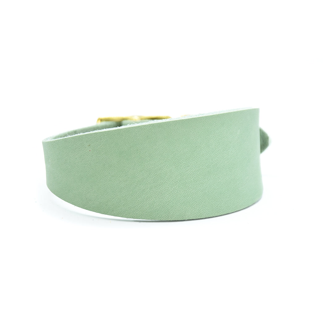 Maßgefertigtes Fettleder Lederhalsband für Windhunde