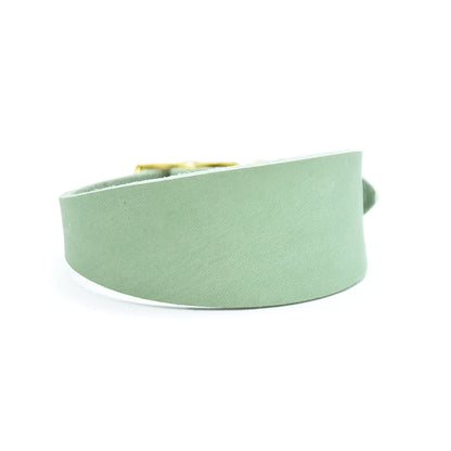 Maßgefertigtes Fettleder Lederhalsband für Windhunde