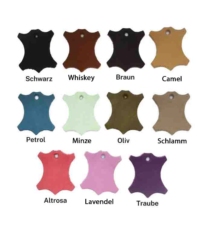 Breites Windhundhalsband aus Fettleder handgefertigt