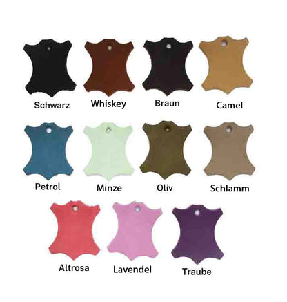 Breites Windhundhalsband aus Fettleder handgefertigt