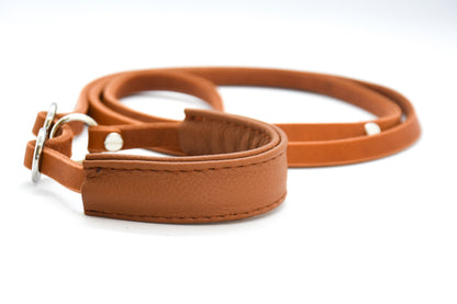 SHOW Ausstellungsleine mit Kehlkopfschutz | Showleine für Hunde