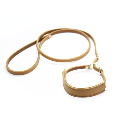 SHOW Ausstellungsleine mit Kehlkopfschutz | Showleine für Hunde