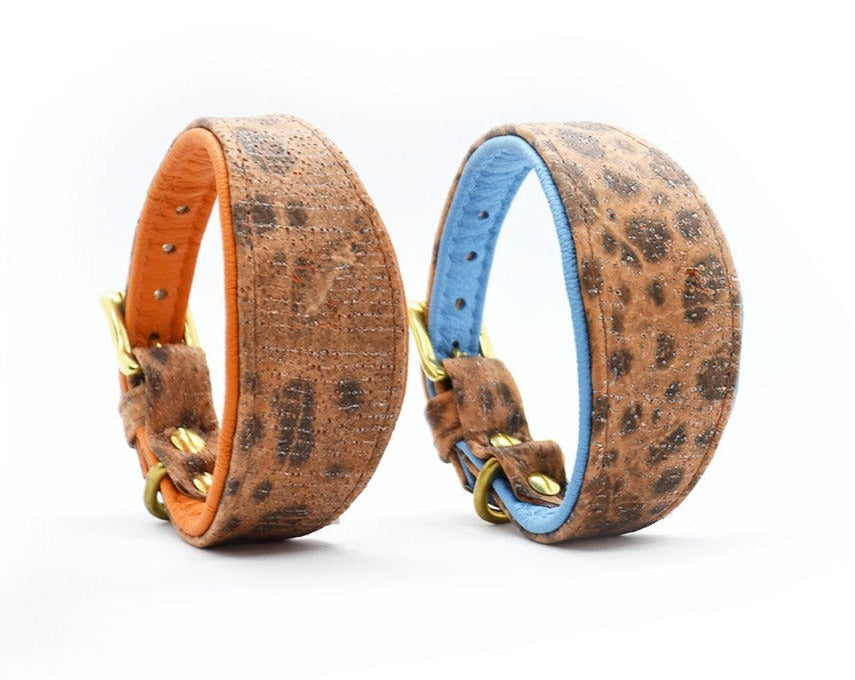 STEINBEIßER Halsband | Einzigartiges Fischleder-Halsband für Windhunde