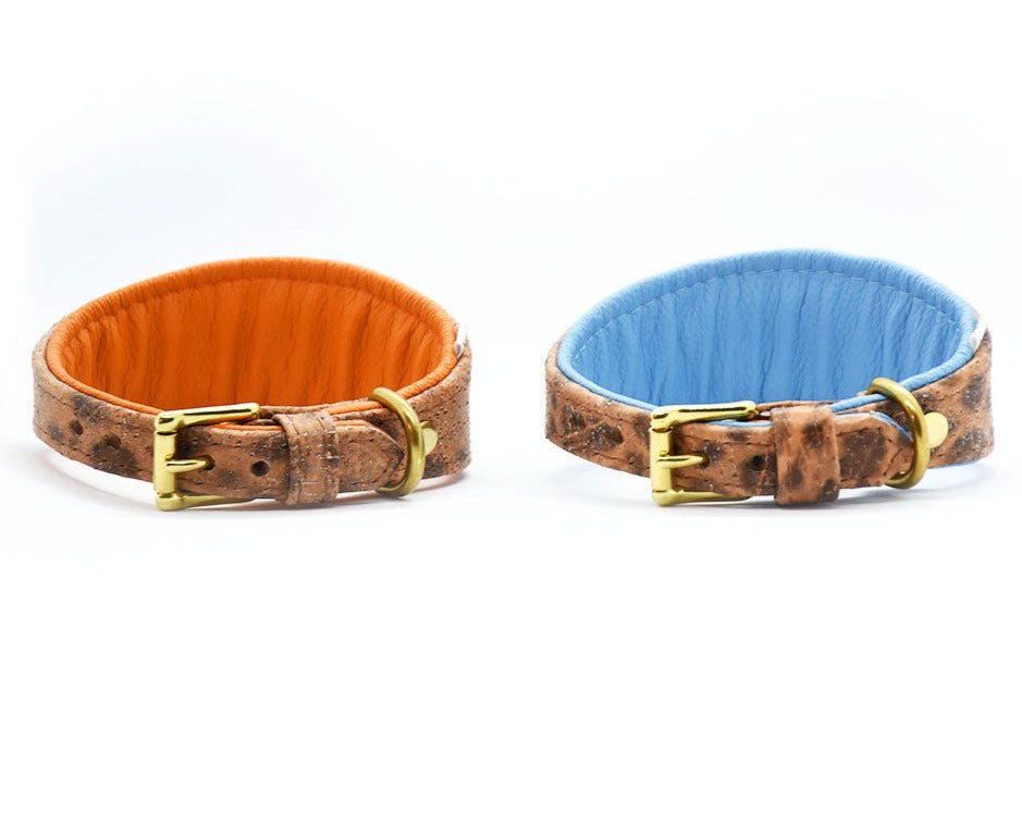 STEINBEIßER Halsband | Einzigartiges Fischleder-Halsband für Windhunde